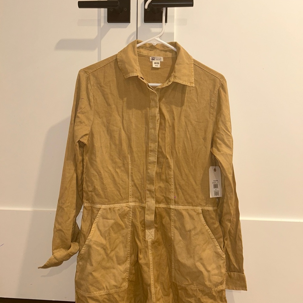 Billabong Tan Twill Playsuit